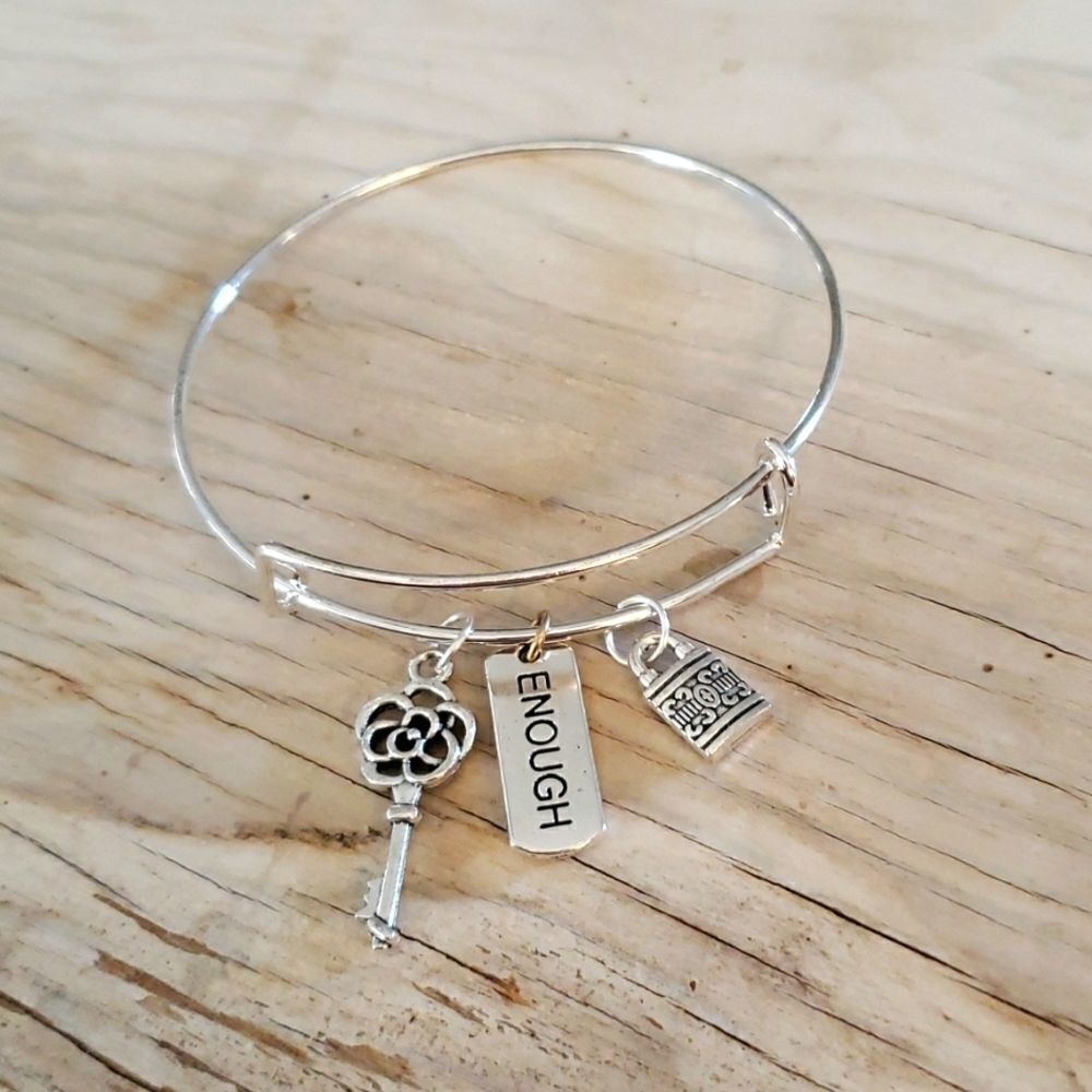 BraceletsβbyΒ Sandraβsilverβtoneβadjustable,βenough